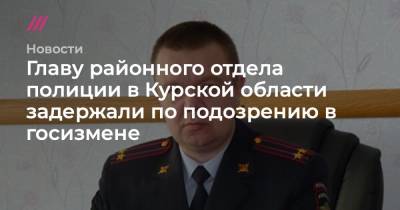 Главу районного отдела полиции в Курской области задержали по подозрению в госизмене