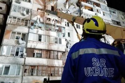 Работы на месте взрыва дома в Киеве остановлены из-за угрозы обрушения