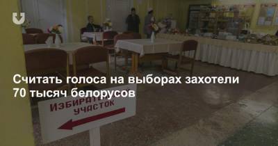 Считать голоса на выборах захотели 70 тысяч белорусов