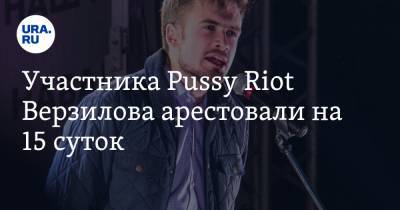 Участника Pussy Riot Верзилова арестовали на 15 суток