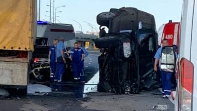 Один человек погиб в результате ДТП с «Камазом» с Петербурге