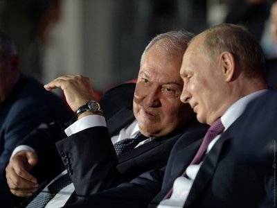 Владимир Путин поздравил Армена Саркисяна с днем рождения
