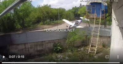 Появилось видео катастрофы самолета в Одессе, в которой погибли двое пилотов