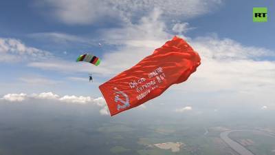 В «Ростехе» рассказали об акции со Знаменем Победы в небе над Коломной