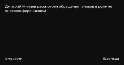 Дмитрий Миляев рассмотрел обращения туляков в режиме видеоконференцсвязи