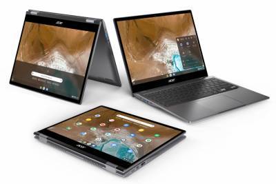Acer представила пару новых хромбуков — продвинутый 13,5-дюймовый Chromebook Spin 713 с Intel 10Gen за $629 и бюджетный 11-дюймовый Chromebook Spin 311 с Mediatek MT8183 за $259