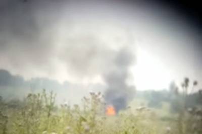 ВСУ уничтожили склад боеприпасов террористов «ДНР»: видео