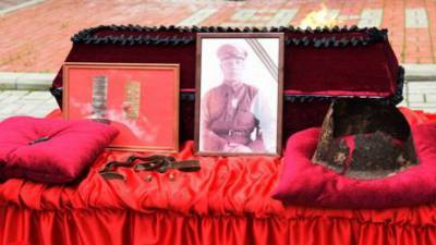 В Удмуртии перезахоронили останки погибшего под Сталинградом солдата