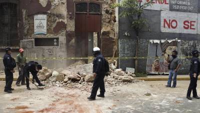 Мощное землетрясение в Мексике