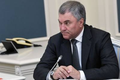 Володин призвал Госдуму ускорить принятие решений по поддержке россиян