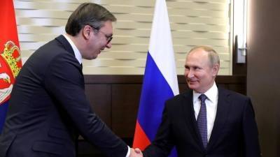 Путин и Вучич провели переговоры на русском языке