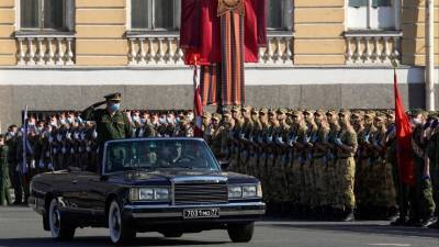 Прямая трансляция Парада в честь 75-летия Великой Победы в Петербурге