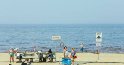 Температура воды на пляжах Риги — от +15 до +25 градусов