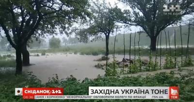 "Люди напуганы": на Прикарпатье наводнение затопило целое село и отрезало его с обеих сторон