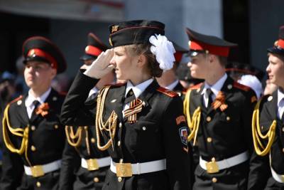 Более 250 кадетов поучаствовали в параде Победы на Красной площади
