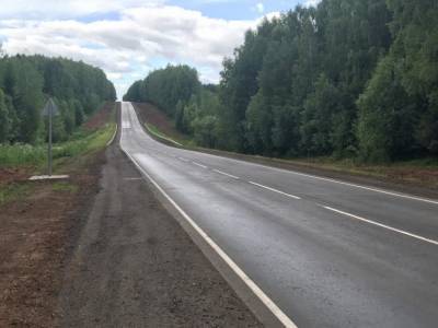 Завершены работы на участке автодороги Глазов-Яр-Пудем