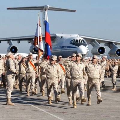 На российской авиабазе Хмеймим прошел Парад, посвященный 75-летию Победы