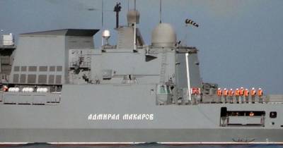 Фрегат ЧФ "Адмирал Макаров" вошел в Средиземное море