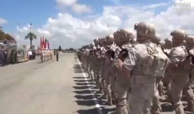 Парад Победы прошел в Сирии на авиабазе Хмеймим — видео ФАН