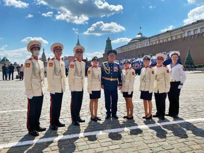 Московские кадеты приняли участие в Параде Победы на Красной площади