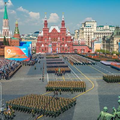 Военный парад на Красной площади продолжался 75 минут