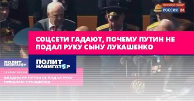 Соцсети гадают, почему Путин не подал руку сыну Лукашенко