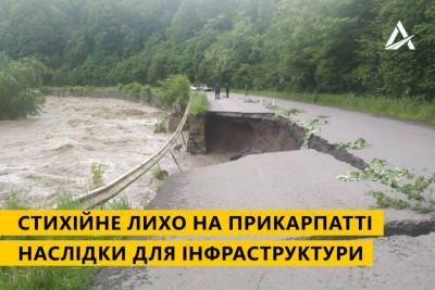 В Ивано-Франковской области разрушено и повреждено более 500 километров автодорог и 220 мостов