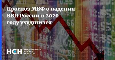 Прогноз МВФ о падения ВВП России в 2020 году ухудшился