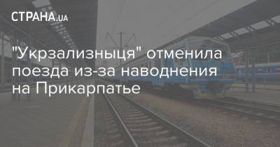 "Укрзализныця" отменила поезда из-за наводнения на Прикарпатье