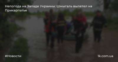 Непогода на Западе Украины: Шмыгаль вылетел на Прикарпатье