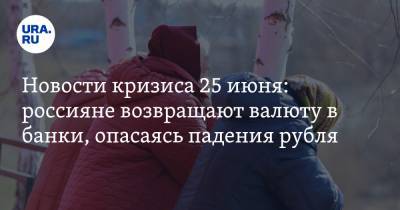 Новости кризиса 25 июня: россияне возвращают валюту в банки, опасаясь падения рубля, а безработных украинцев хотят стерилизовать