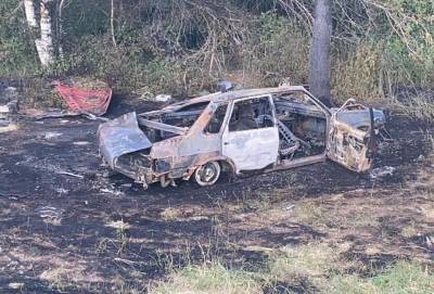 Житель Башкирии умер в горящем автомобиле