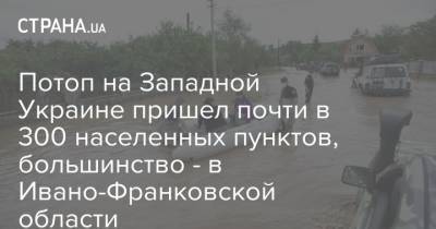 Потоп на Западной Украине пришел почти в 300 населенных пунктов, большинство - в Ивано-Франковской области