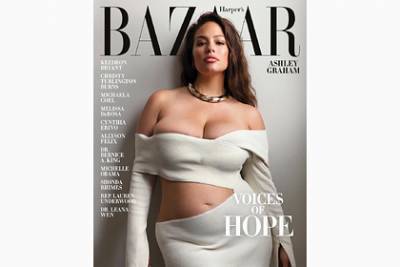 Плюс-сайз модель попала на обложку журнала с оголенной грудью и животом