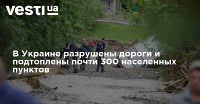 В Украине разрушены дороги и подтоплены почти 300 населенных пунктов