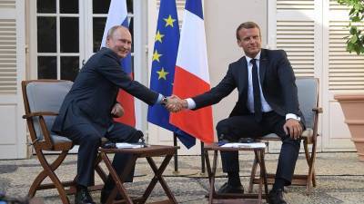 Путин и Макрон завтра обсудят двусторонние отношения, Украину, Сирию Ливию и проблемы экологии