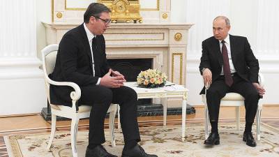 Песков рассказал об обсуждении ситуации на Балканах Путиным и Вучичем