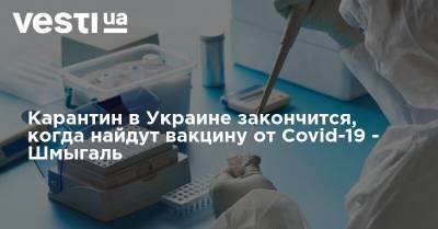 Карантин в Украине закончится, когда найдут вакцину от Covid-19 - Шмыгаль