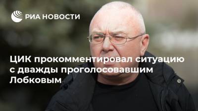 ЦИК прокомментировал ситуацию с дважды проголосовавшим Лобковым