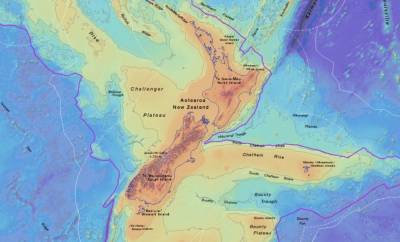 Ученые составили карту затонувшего континента Земли
