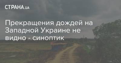 Прекращения дождей на Западной Украине не видно - синоптик