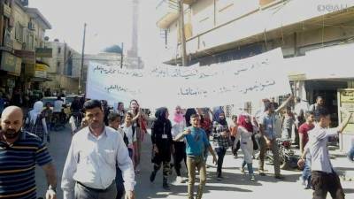 Сирия новости 25 июня 16.30: протесты жителей в зоне оккупации протурецких сил в Хасаке, 3 члена SDF погибли при взрыве в Ракке