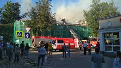 Музей Горького загорелся в Нижнем Новгороде