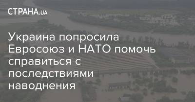 Украина попросила Евросоюз и НАТО помочь справиться с последствиями наводнения