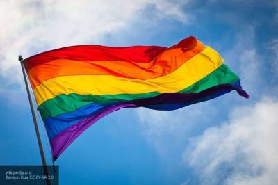 США вмешиваются в голосование по поправкам, вывесив флаг ЛГБТ на здании посольства