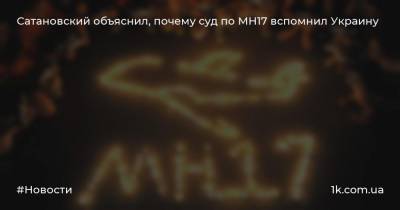 Сатановский объяснил, почему суд по MH17 вспомнил Украину