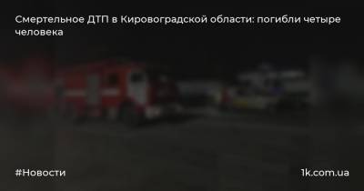 Смертельное ДТП в Кировоградской области: погибли четыре человека