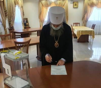Митрополит Саранский и Мордовский Зиновий принял участие в голосовании по поправкам к Конституции Российской Федерации