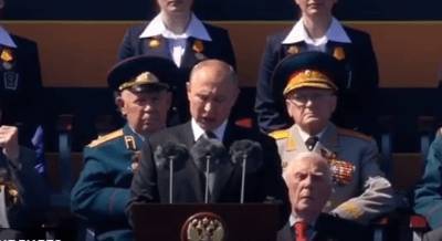 Эмоциональная реакция ветерана на речь Владимира Путина попала на видео