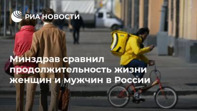 Минздрав сравнил продолжительность жизни женщин и мужчин в России